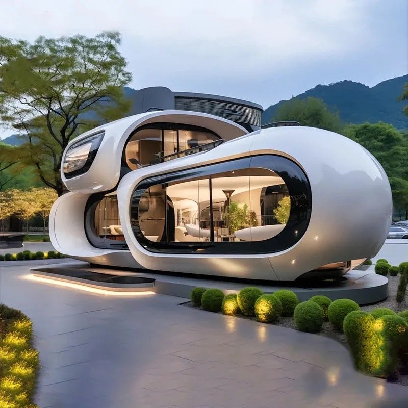 Modern Luxury Prefab Houses Apple Pod Capsule Home Outdoor Capsule Mobile Cabin House Capsule Housing